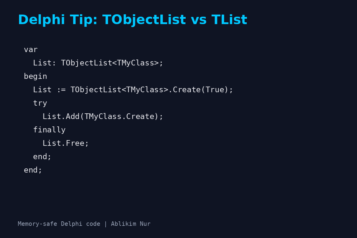 Delphi Performance Tip